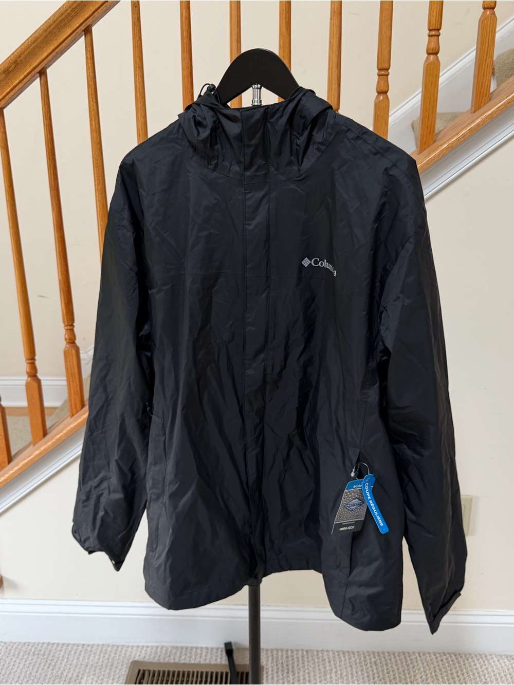 Columbia Men’s Black Windbreaker Jacket - Picture 2 of 8